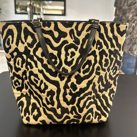 Vintage Kate Spade Animal Print Tote - Picture 3 of 8